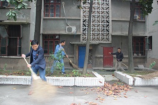 迎卫生城市复审，我们在行动(图4)